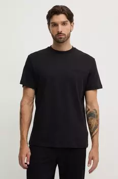 Хлопковая футболка Calvin Klein, черный