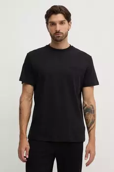 Хлопковая футболка Calvin Klein, черный