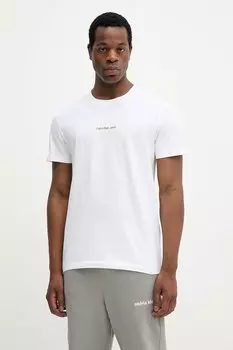 Хлопковая футболка Calvin Klein Jeans, белый