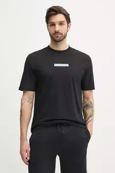 Хлопковая футболка Calvin Klein Jeans, черный