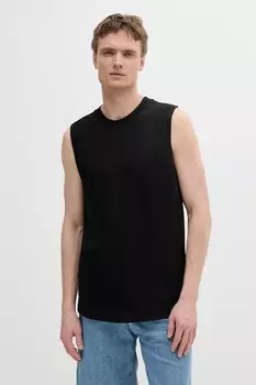 Хлопковая футболка Calvin Klein Jeans, черный