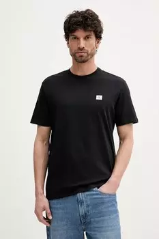 Хлопковая футболка Calvin Klein Jeans, черный