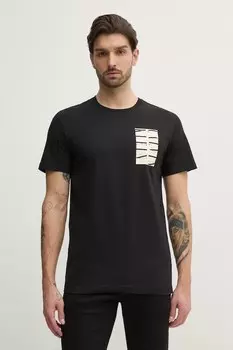 Хлопковая футболка Calvin Klein Jeans, черный