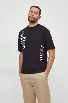 Хлопковая футболка Calvin Klein Jeans, черный
