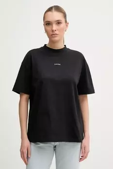 Хлопковая футболка Calvin Klein Jeans, черный
