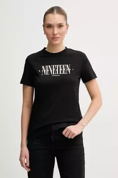 Хлопковая футболка Calvin Klein Jeans, черный