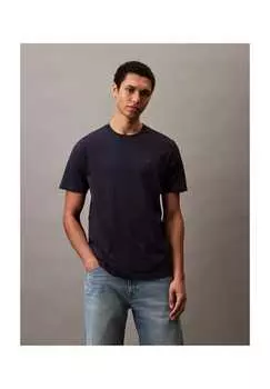 Хлопковая футболка Calvin Klein Jeans, цвет cef dark sapphire