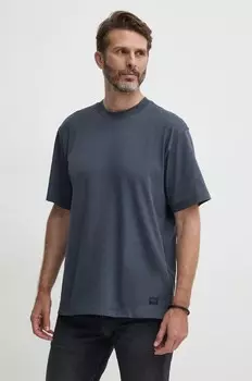 Хлопковая футболка Calvin Klein Jeans, серый