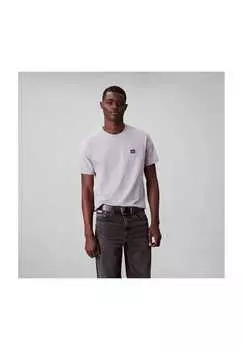 Хлопковая футболка Calvin Klein Jeans, серый