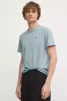 Хлопковая футболка Calvin Klein Jeans, синий