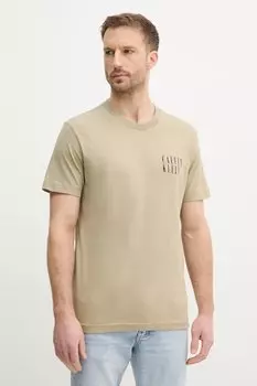 Хлопковая футболка Calvin Klein Jeans, зеленый