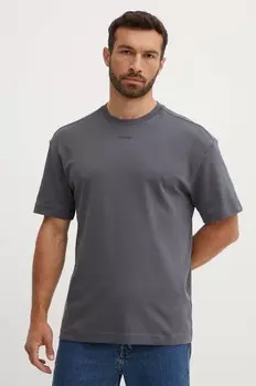 Хлопковая футболка Calvin Klein, серый