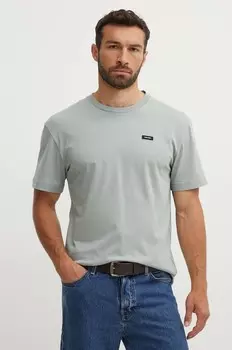 Хлопковая футболка Calvin Klein, серый