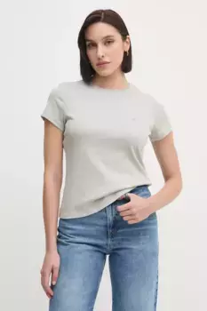 Хлопковая футболка Calvin Klein, серый