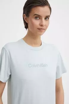 Хлопковая футболка Calvin Klein, синий