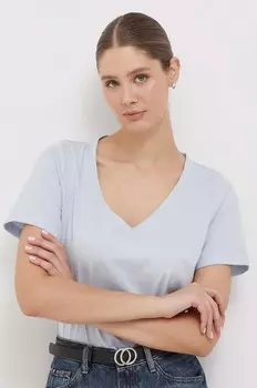 Хлопковая футболка Calvin Klein, синий