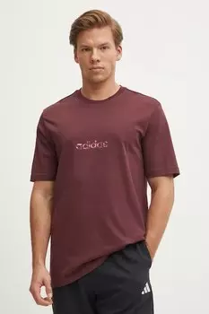 Хлопковая футболка Camo Adidas, красный