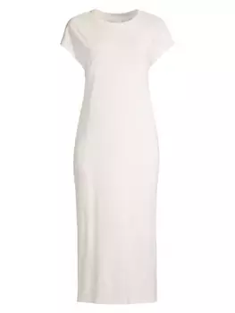 Хлопковая футболка Carson Skin, цвет oatmeal