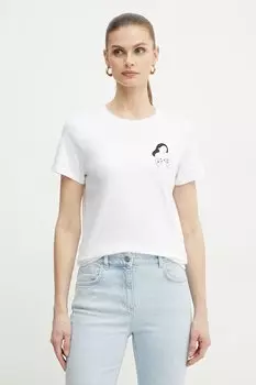 Хлопковая футболка CAUCASO Marella, белый