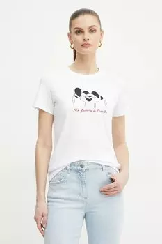 Хлопковая футболка CAUCASO Marella, белый