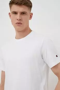 Хлопковая футболка Champion, белый