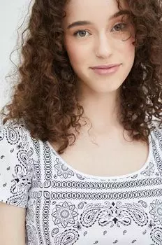 Хлопковая футболка Champion, белый