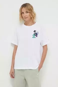 Хлопковая футболка Champion, белый