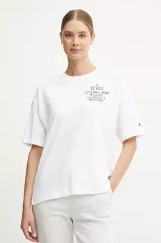 Хлопковая футболка Champion, белый