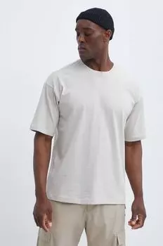 Хлопковая футболка Champion, бежевый