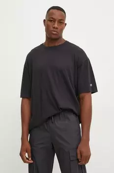 Хлопковая футболка Champion, черный