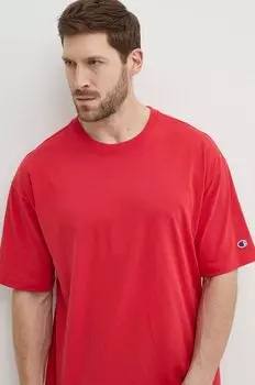 Хлопковая футболка Champion, красный