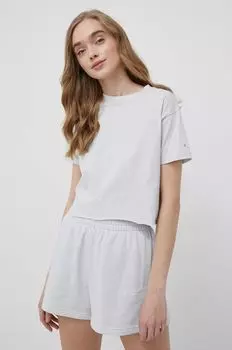 Хлопковая футболка Champion, серый