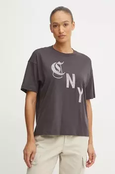 Хлопковая футболка Champion, серый