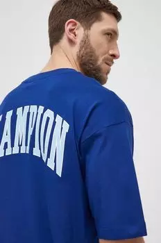 Хлопковая футболка Champion, синий