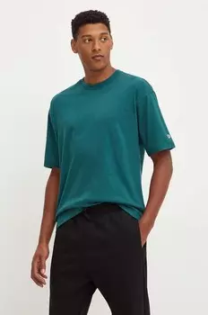 Хлопковая футболка Champion, зеленый