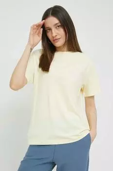 Хлопковая футболка Champion, желтый