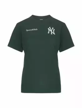 Хлопковая футболка Champions Sporty&Rich, зелёный