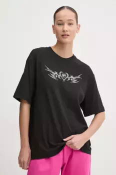 Хлопковая футболка Chiara Ferragni, черный