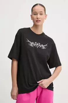 Хлопковая футболка Chiara Ferragni, черный