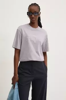 Хлопковая футболка Chiara Ferragni, фиолетовый