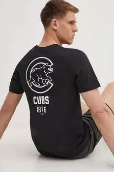 Хлопковая футболка Chicago Cubs Nike, черный