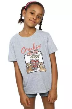Хлопковая футболка Chip N Dale Crackin Me Up Disney, серый