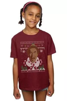 Хлопковая футболка Christmas Fair Isle Elf, красный