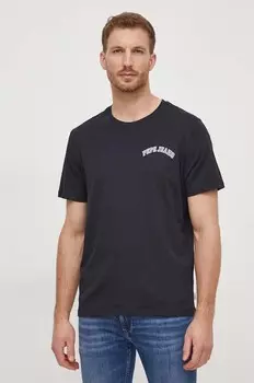Хлопковая футболка Clementine Pepe Jeans, черный