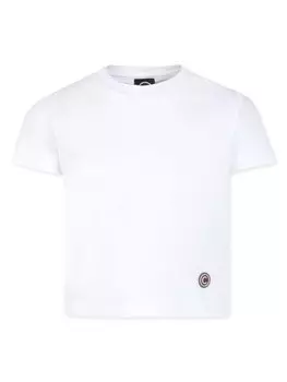 Хлопковая футболка Colmar Kids с аппликацией логотипа, белый