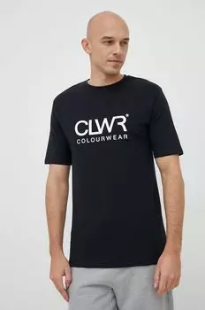 Хлопковая футболка Colourwear, черный