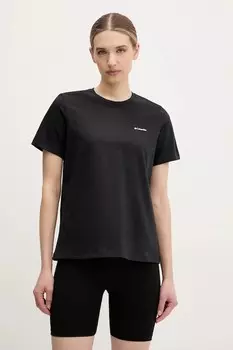 Хлопковая футболка Columbia, черный