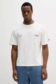 Хлопковая футболка Colville Pepe Jeans, белый