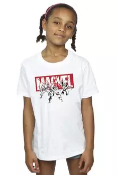 Хлопковая футболка Comics Hero Group Marvel, белый