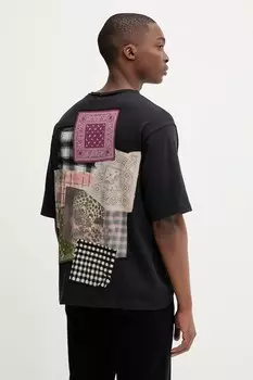 Хлопковая футболка COMO Desigual, черный